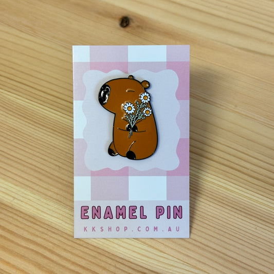 Capybara Enamel Pin