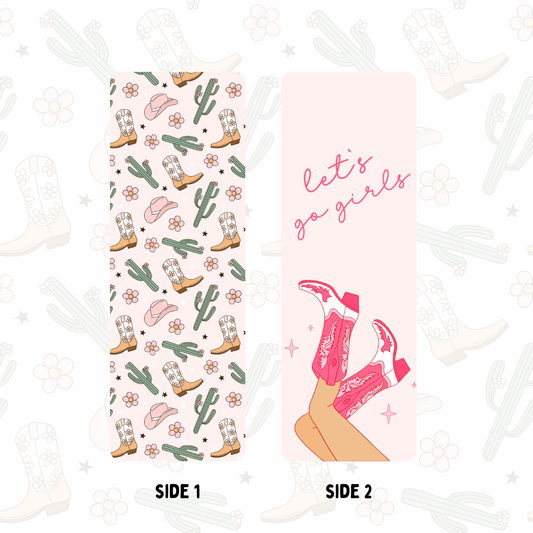 Let's Go Girls Bookmark - Double sided