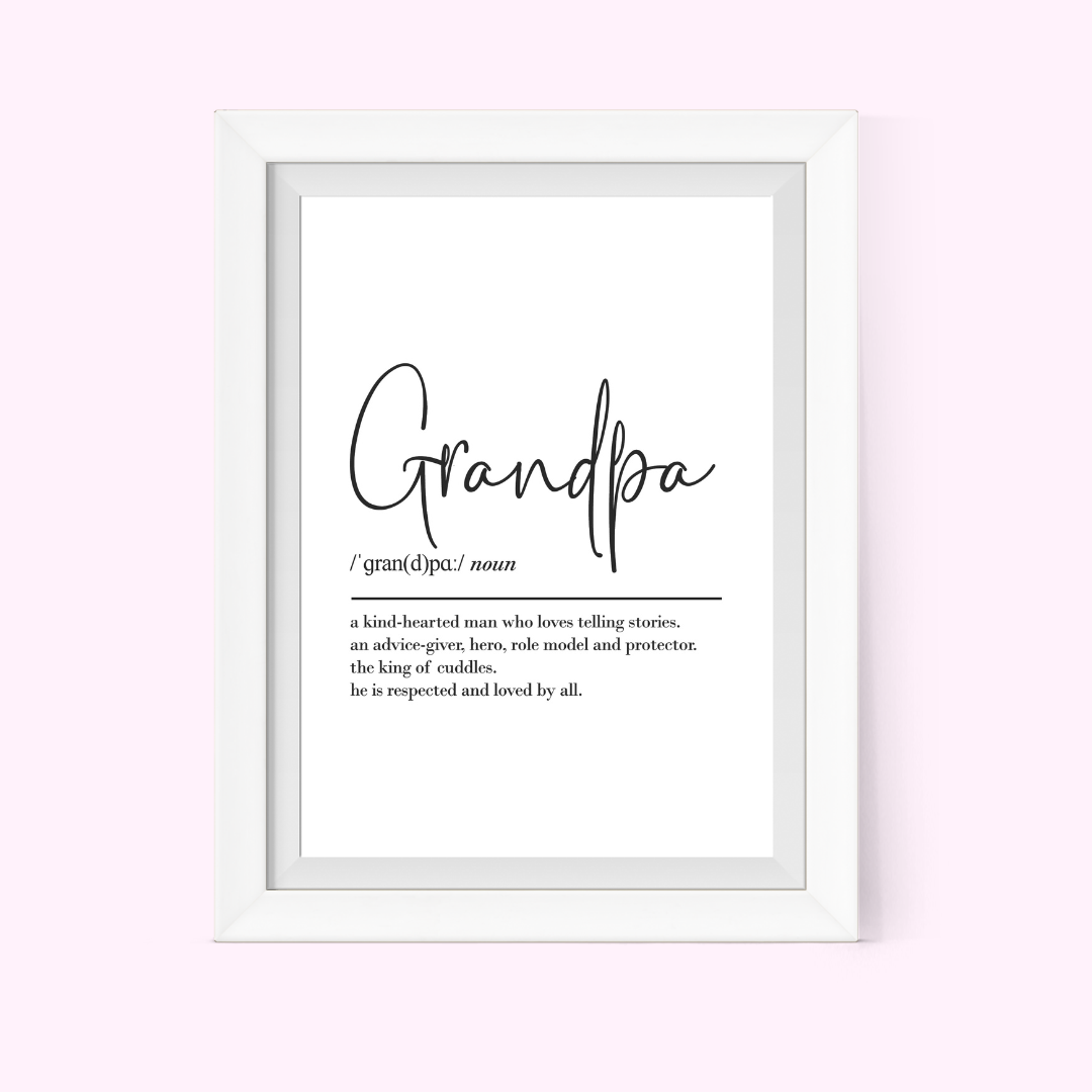 Grandpa Definition Frame