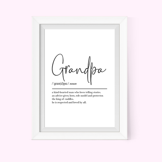 Grandpa Definition Frame