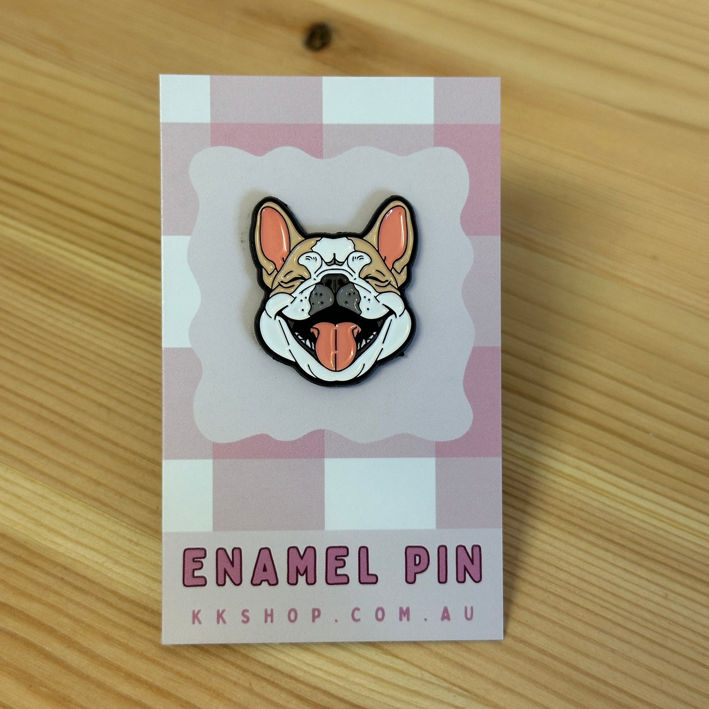 Frenchie Enamel Pin