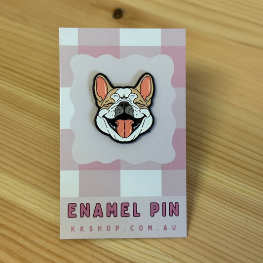 Frenchie Enamel Pin