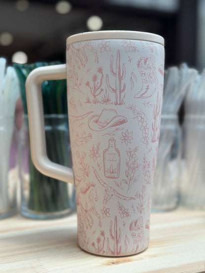 Western Insulated Tumbler with Handle