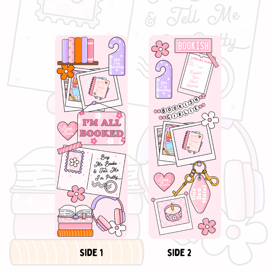 Bookish Girlie Bookmark - Double sided