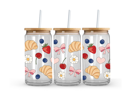 Breakfast Glass Can Cup - 473ml