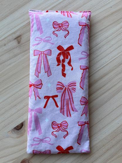 Red & Pink Bow Lupin Heatpack