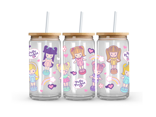 Polly Pocket Glass Can Cup - 473ml