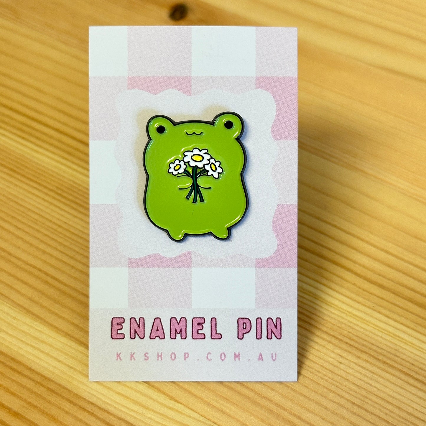 Floral Froggie Enamel Pin