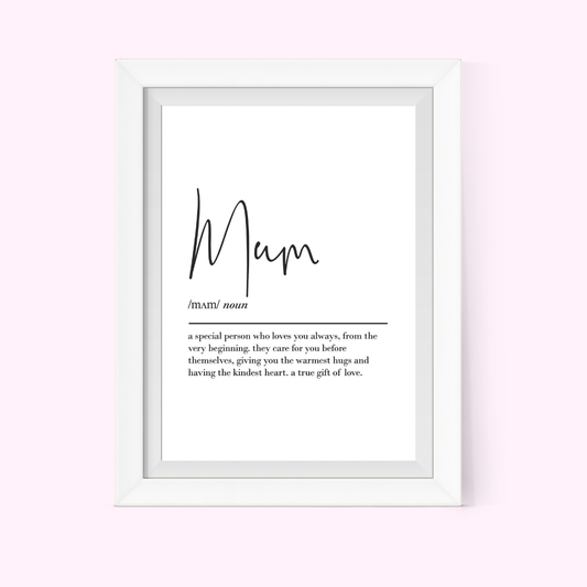 Mum Definition Frame