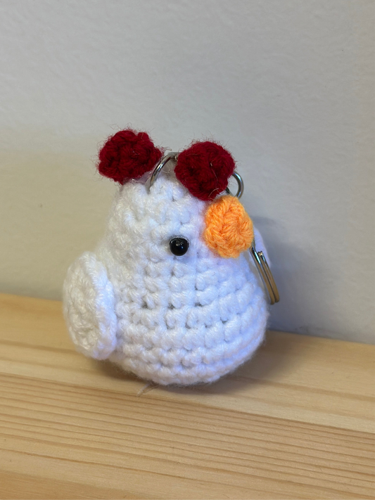 Chicken Amigurumi Keychain