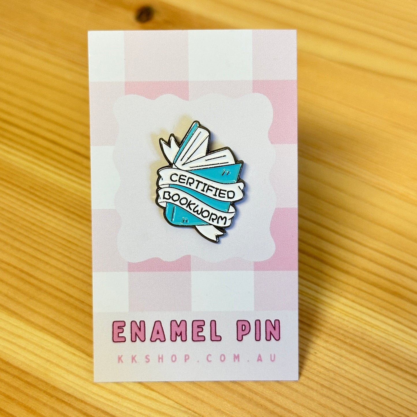Certified Bookworm Enamel Pin