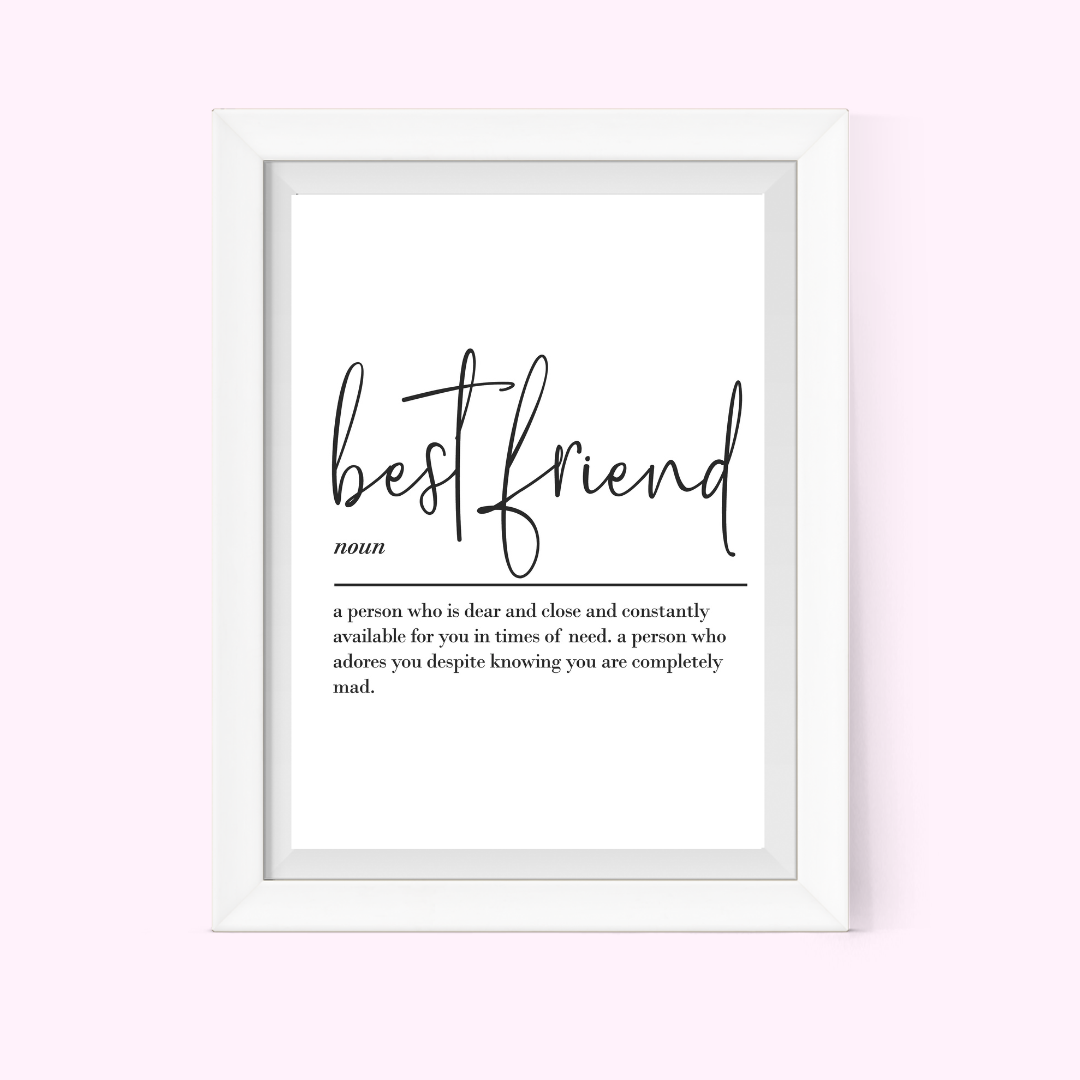 Best Friend Definition Frame