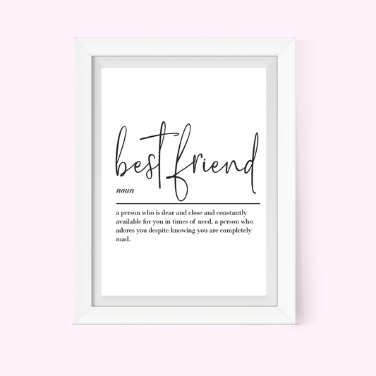 Best Friend Definition Frame