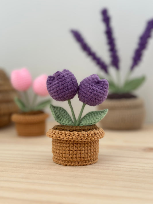 Purple Tulip Amigurumi