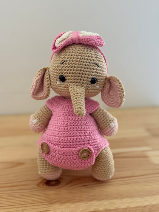 Pink Elephant Amigurumi