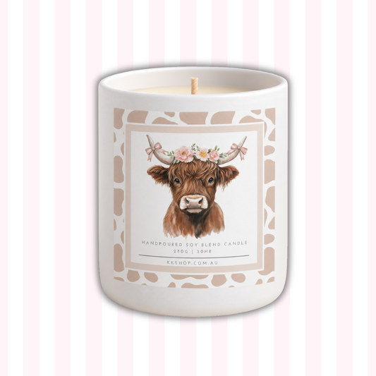 Highland Cow Candle
