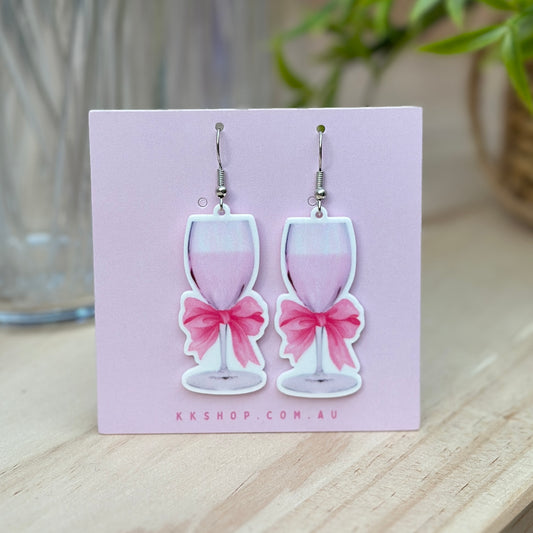 Wine Glass Earrings