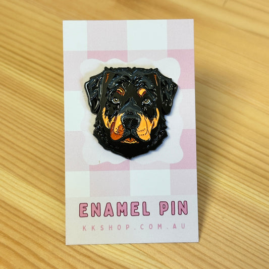 Rottweiler Enamel Pin