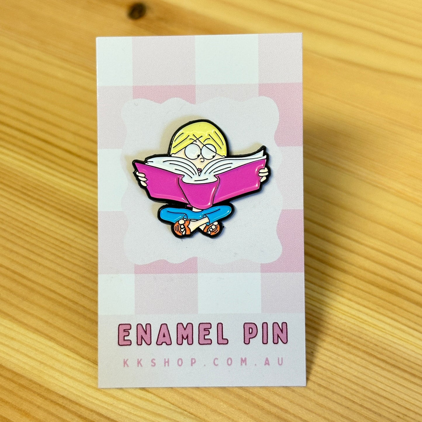 Bookish Lizzie Enamel Pin