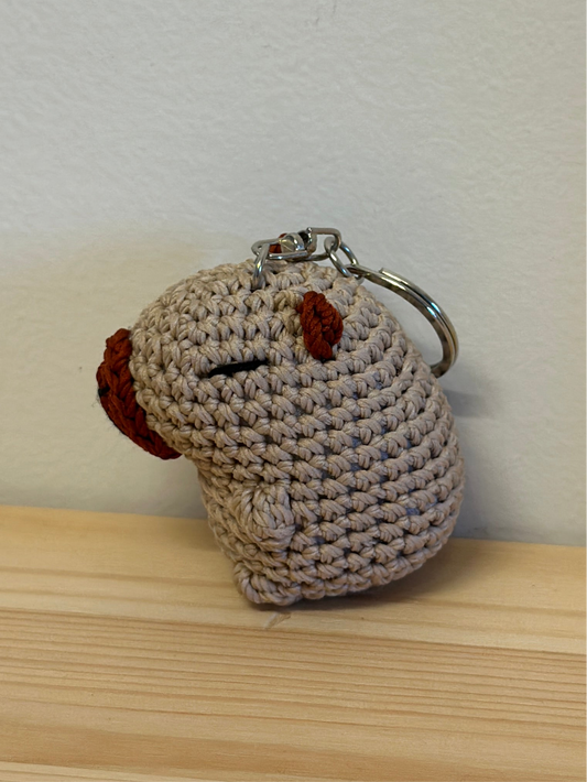 Capybara Amigurumi Keychain