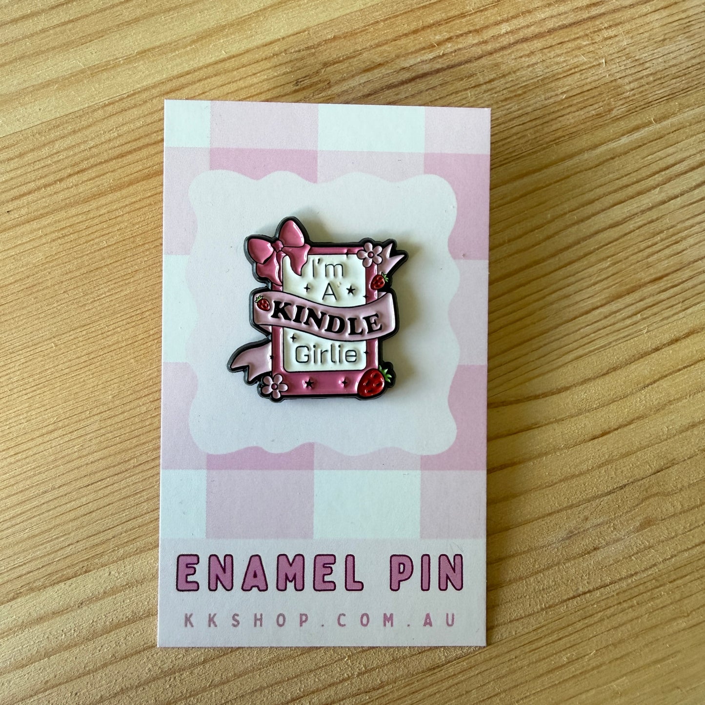 Kindle Girly Enamel Pin