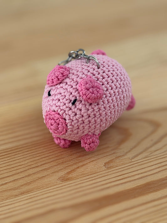 Pig Amigurumi Keychain