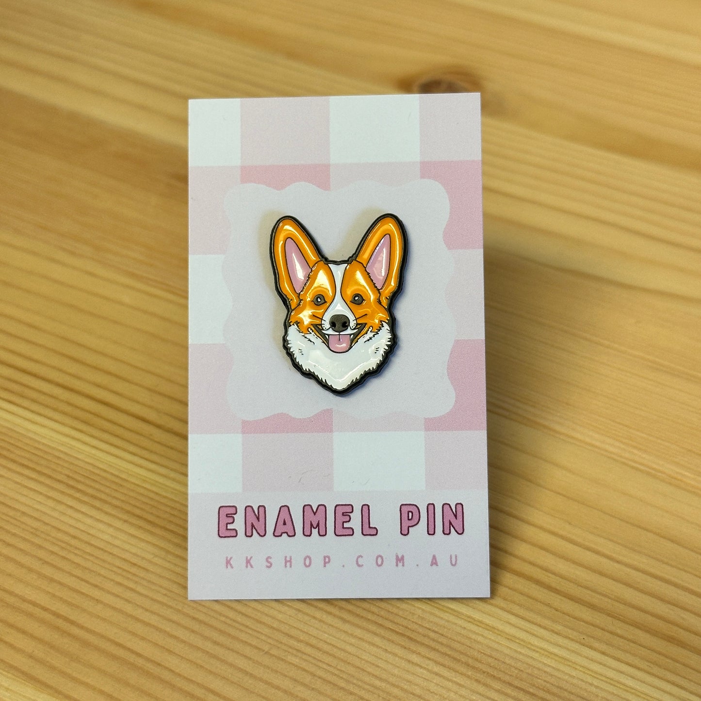 Corgi Enamel Pin