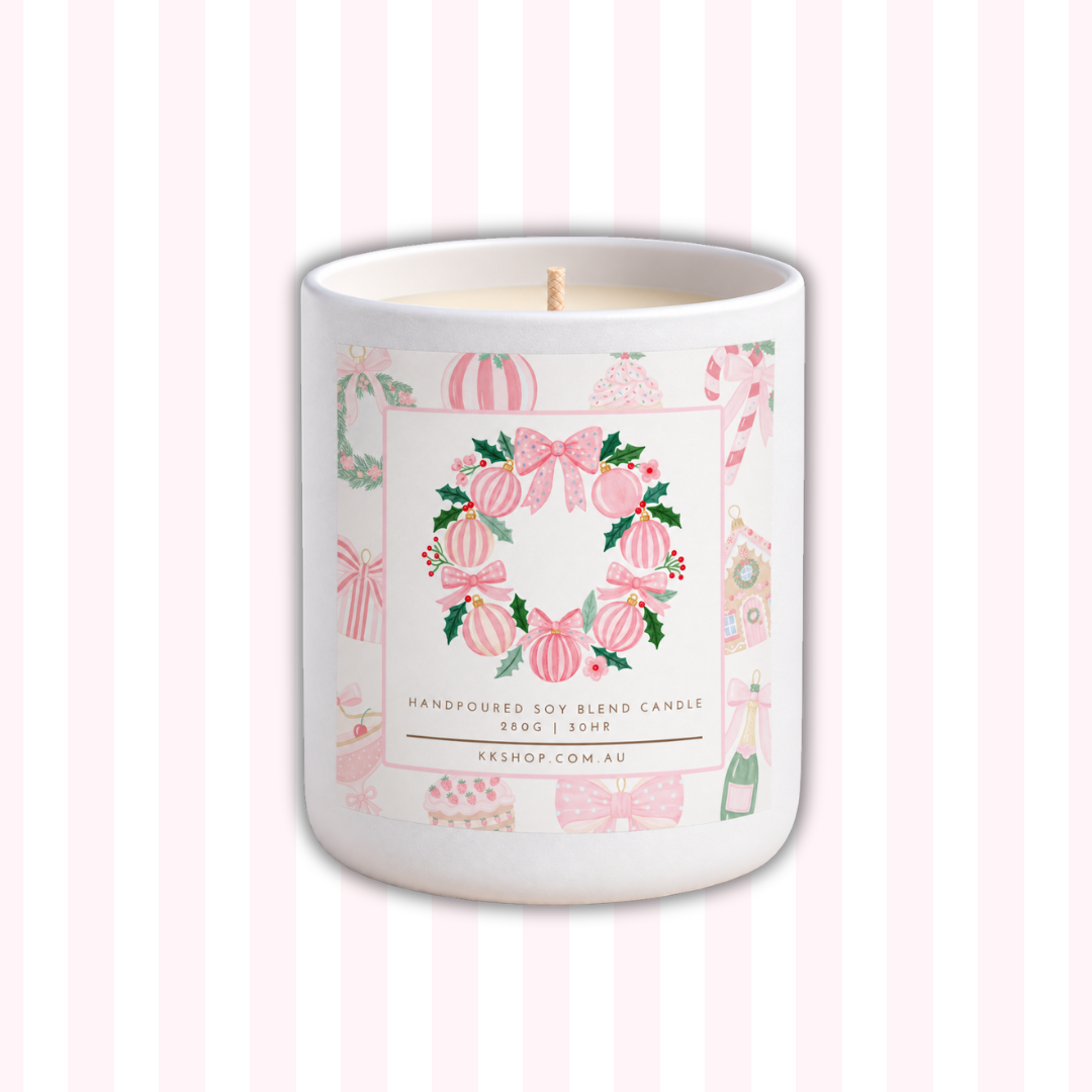 Christmas Wreath Candle