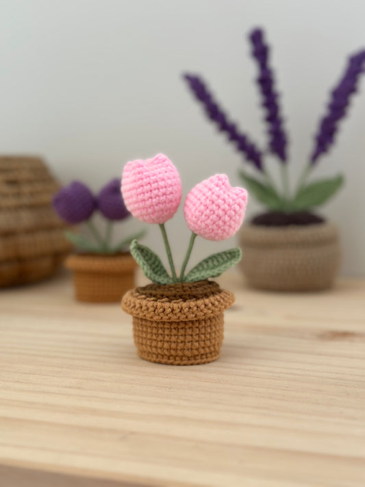 Pink Tulip Amigurumi