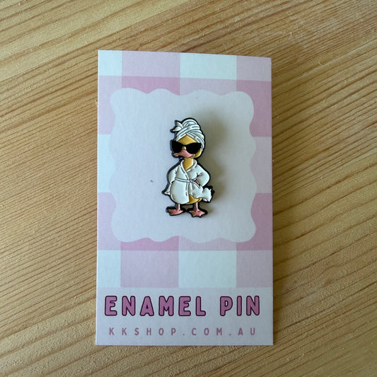 Self Care Duck Enamel Pin
