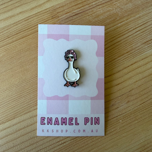 Spa Goose Enamel Pin