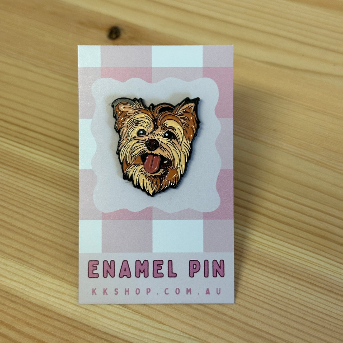 Yorkie Enamel Pin