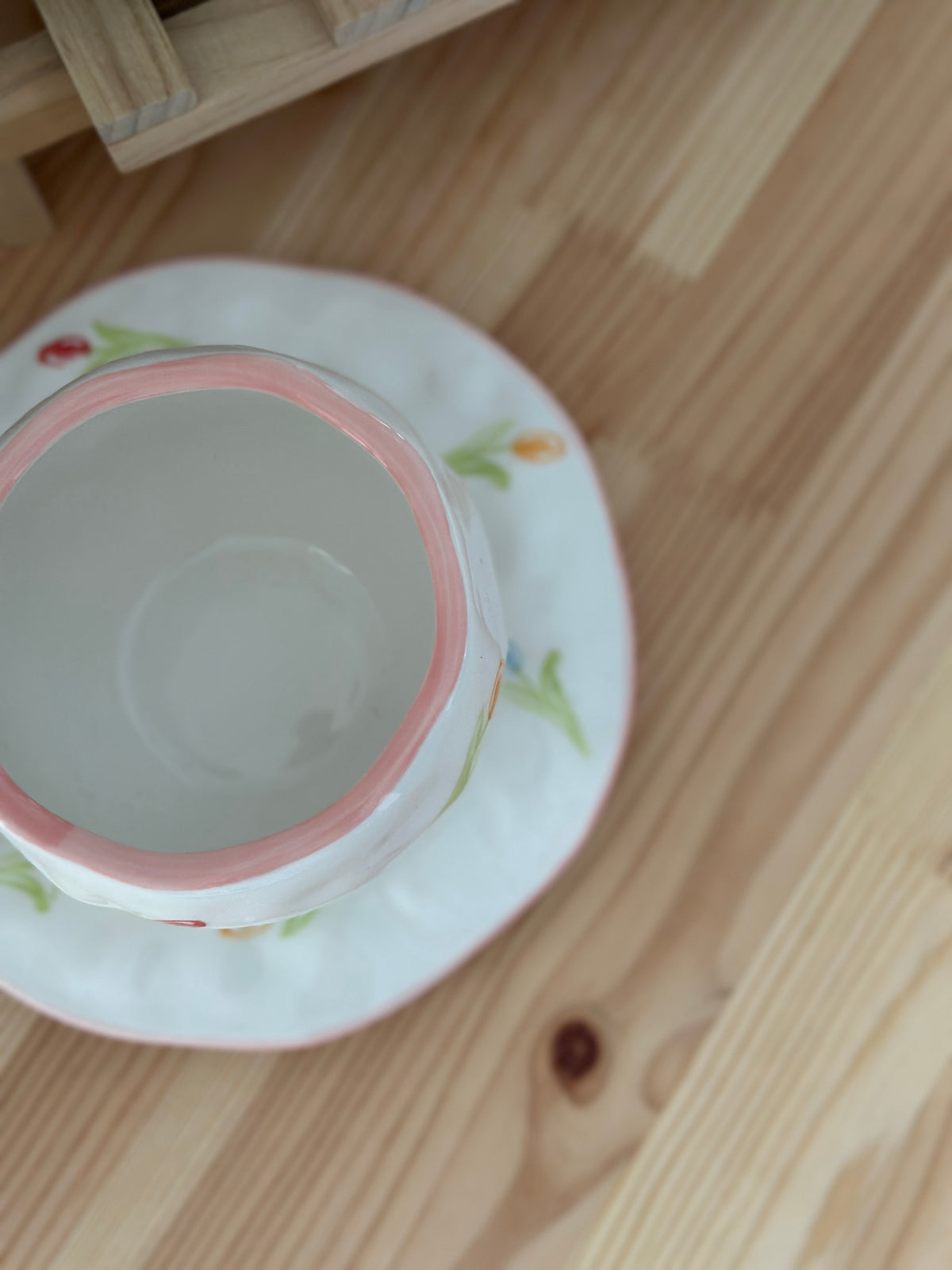 Ceramic Tulip Cup & Saucer - Ceramic Cup & Saucer Set or Mug - Gift ...