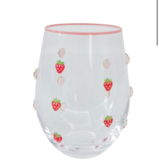 Strawberry Icon Glass