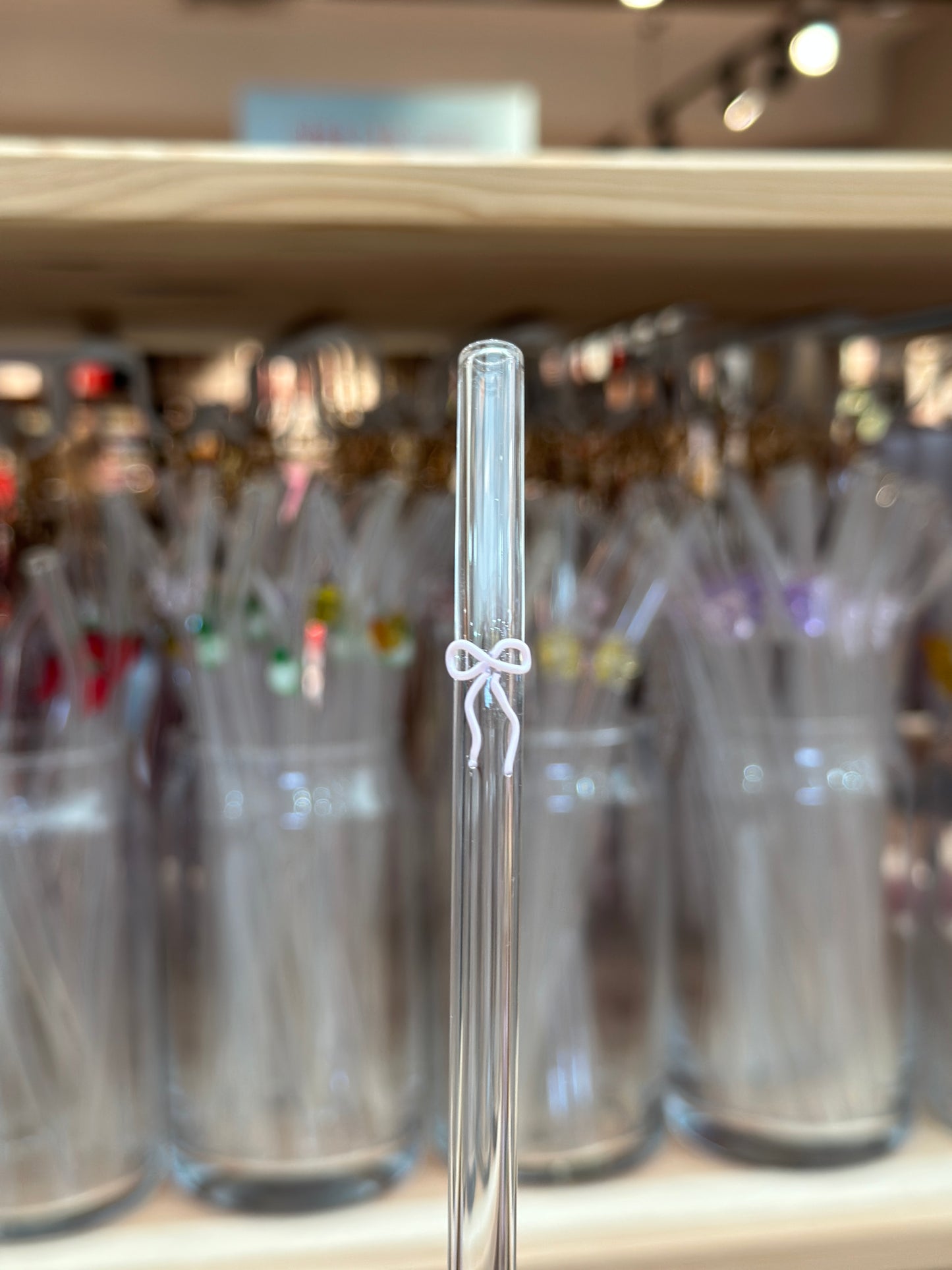 Minimalist Bow Glass Straw