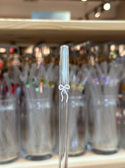Minimalist Bow Glass Straw