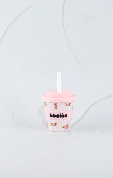 Pink Dachshund Babychino Cup 4oz
